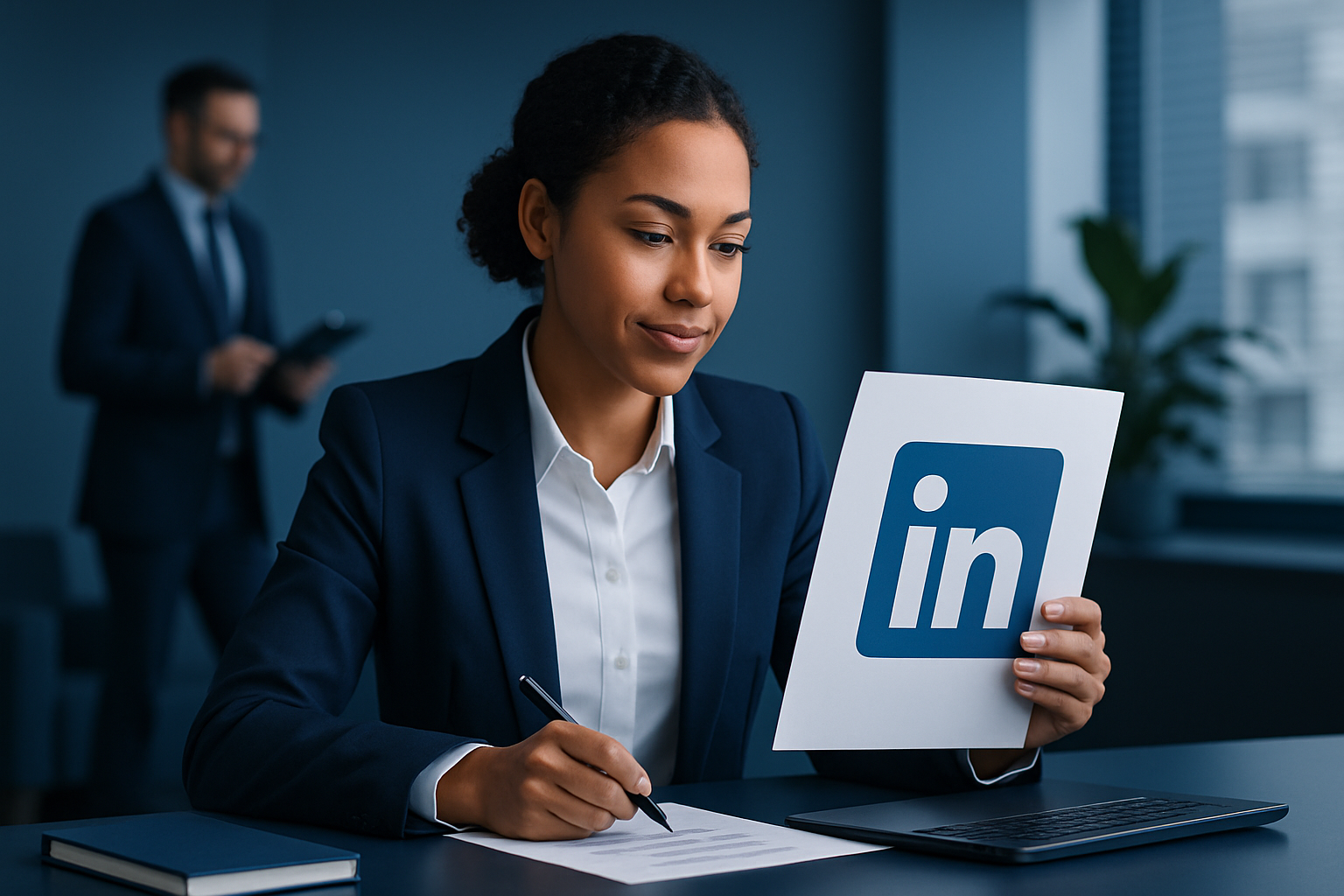 LinkedIn: Seu Canal de Prospecção Número 1 — ilustração editorial AGENTEAI